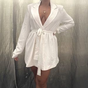 White blazer dress